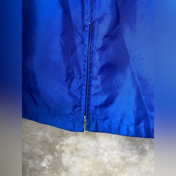 Vintage 60s 70s BF Goodrich Racing Stripes Blue Lightweight Jacket Medium - Picture 8 of 11